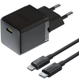 СЗУ Baseus Palm Fast Charger 20W (Type-C) + Type-C to Lightning 20W 1m black