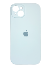 Силіконовий чохол Full Cover для iPhone 15 Plus light blue Full Camera