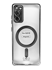 Чехол Fibra Chrome Magsafe для Samsung S20 FE black Full Camera