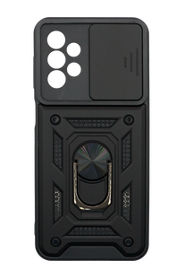Чохол Camshield Serge Ring for Magnet для Samsung A23 black протиударний шторка/захист камери