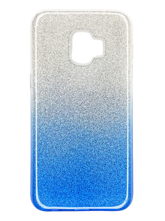 Силиконовый чехол Baseus Glitter 3 в1 для Samsung J2 Core gray blue