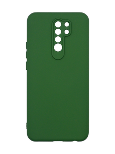 Силиконовый чехол Full Cover для Xiaomi Redmi 9 dark green Full Camera без logo