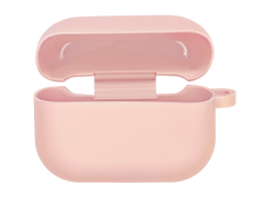 Чохол for AirPods Pro силіконовий Slim Case + карабін pink sand Box