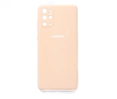 Силіконовий чохол Full Cover для Samsung S20+ pink sand Full Camera
