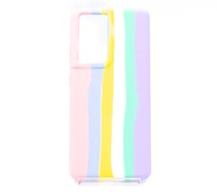 Силіконовий чохол Full Cover для Samsung S21 Ultra Rainbow №1