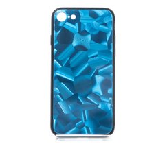 Чохол Glass для iPhone 7/8/SE2 blue Full Camera
