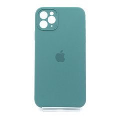 Силіконовий чохол Full Cover для iPhone 11 Pro Max pine green Fulll Camera