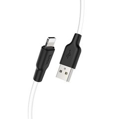 USB кабель Hoco X21 Plus Silicone Lightning 2.4A 2m black/white
