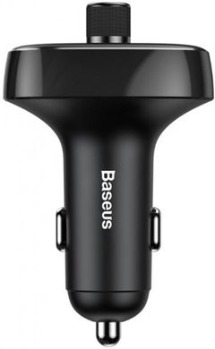 АЗУ/FM-Модулятор BASEUS S-09A CCTM T-Typed BT4.2-MP3 2USB (Standard edition) black