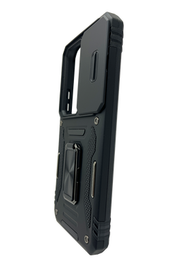 Чохол Camshield Army Ring для Xiaomi Redmi 15 (Global) black протиударний шторка/захист камери