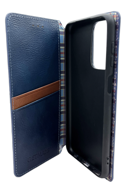 Чохол-книжка шкіра для Samsung A23 4G blue Getman Cubic PU