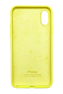 Силіконовий чохол Full Cover для iPhone X/XS canary yellow