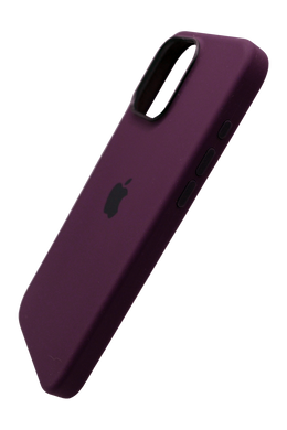 Силіконовий чохол with MagSafe для iPhone 16 Pro Max plum 1:1 Smart animation