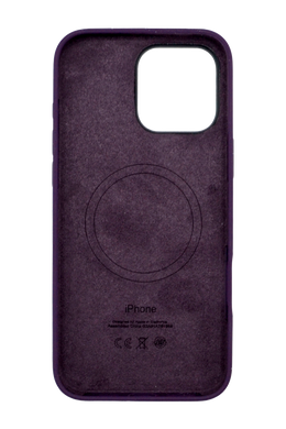Силіконовий чохол with MagSafe для iPhone 16 Pro Max plum 1:1 Smart animation