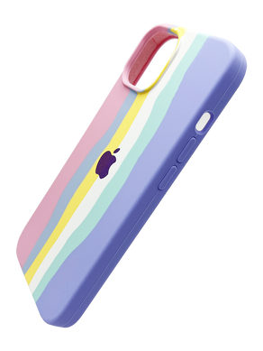 Силіконовий чохол Full Cover для iPhone 13 Pro Rainbow №3