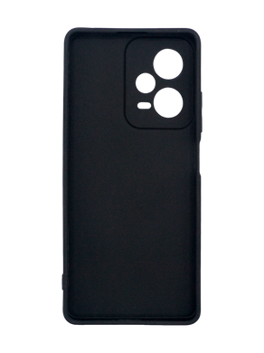 Силиконовый чехол SMTT для Xiaomi Redmi Note 12 Pro+ black Full Camera