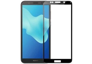 Защитное 2.5D стекло Glass Люкс для HUAWEI Y5 2018 f/s black