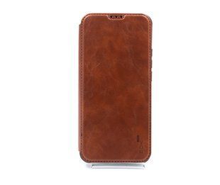 Чехол книжка Premium PU кожа для Xiaomi Redmi 9 DDU deep coffee (4you)