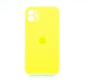 Силиконовый чехол Full Cover Square для iPhone 11 party green Full Camera