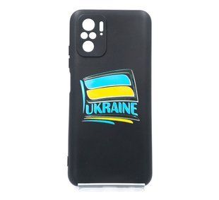 Силіконовий чохол Soft Feel MyPrint для Xiaomi Redmi Note 10/10S Прапорець, black Full Camera
