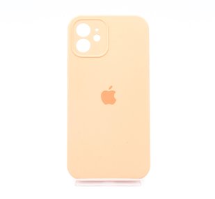 Силіконовий чохол Full Cover для iPhone 12 peach Full Camera