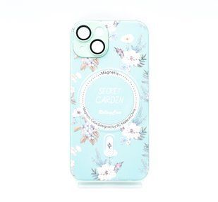 TPU+PC чохол Secret Garden with MagSafe для iPhone 14 mint