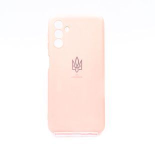 Силіконовий чохол Full Soft Ukrainian для Samsung A04S pink Full Camera
