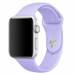 Силіконовий ремінець для Apple Watch Sport Band 38-40mm (S/M & M/L) 3pcs dasheen (lilac)