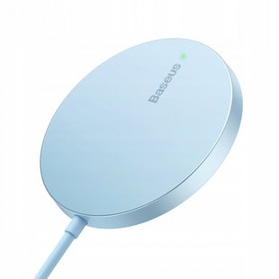 Беспроводное зарядное устройство Baseus Simple Mini3 Magnetic Wireless Charger 15W blue