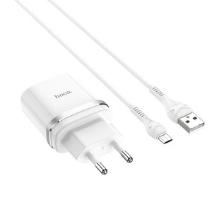 Сетевое зарядное устройство Hoco C12Q Smart Micro 1usb/3A/QC3.0/1m white