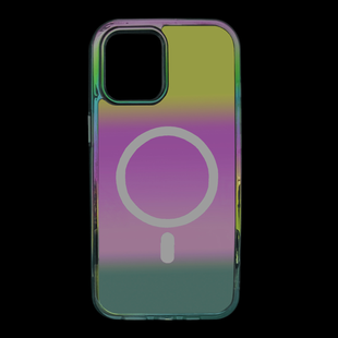 TPU чохол Apple Glass Gradient with MagSafe для iPhone 15 Pro Max purple