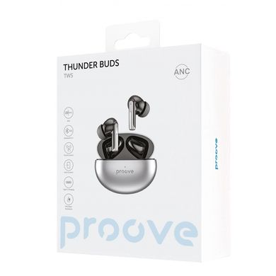 Навушники бездротові Proove Thunder Buds TWS with ANC silver