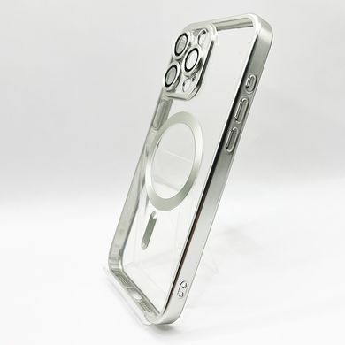 Чохол Metal Matte with MagSafe для iPhone 15 Pro Max white titanium Full Camera