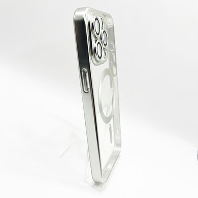 Чохол Metal Matte with MagSafe для iPhone 15 Pro Max white titanium Full Camera
