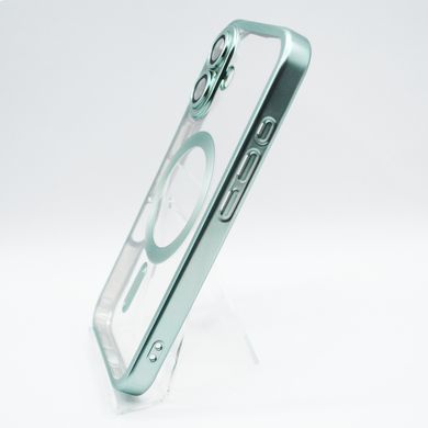 Чехол Metal Matte with MagSafe для iPhone 16 teal Full Camera