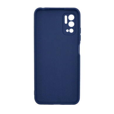 Силіконовий чохол SMTT для Xiaomi Redmi Note 10 5G/Poco M3 Pro 5G dark blue Full camera