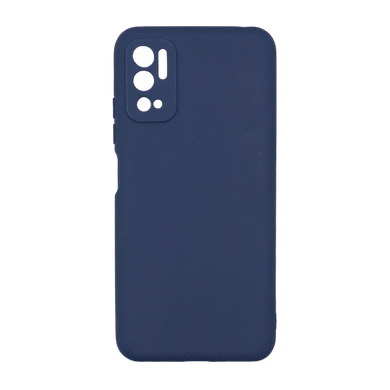 Силіконовий чохол SMTT для Xiaomi Redmi Note 10 5G/Poco M3 Pro 5G dark blue Full camera