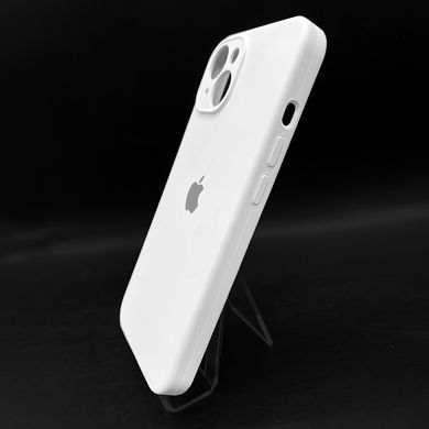 Силіконовий чохол Full Cover для iPhone 14 white Full Camera