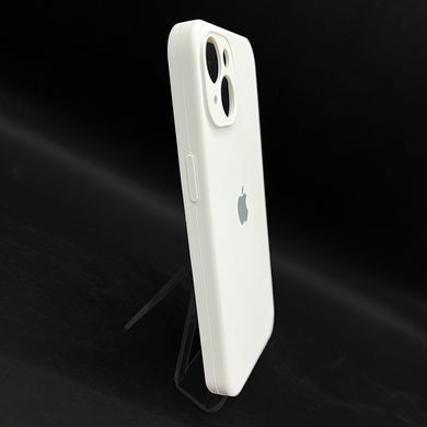 Силіконовий чохол Full Cover для iPhone 14 white Full Camera