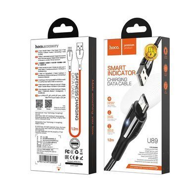 USB кабель Hoco U89 Safeness charging data cable micro 2.4A/1.2m black
