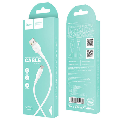 USB кабель Hoco X25 Soarer Type-C 1m 3A white