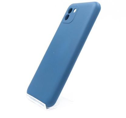 Чохол Full Case TPU+Silicone Touch No Logo для Samsung A03 4G blue