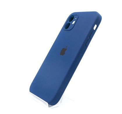 Силіконовий чохол Full Cover Square для iPhone 11 deep navy Full Camera