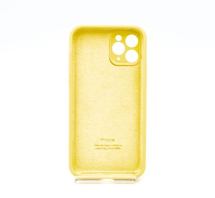 Силіконовий чохол Full Cover для iPhone 11 Pro canary yellow Full Camera