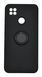 Чохол (TPU) Candy Ring для Xiaomi Redmi 9C/10A black Full Camera