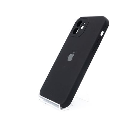 Силіконовий чохол Full Cover для iPhone 12 black Full Camera
