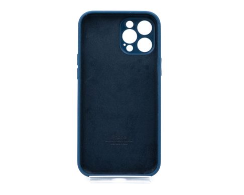 Силіконовий чохол Full Cover для iPhone 12 Pro Max abyss blue Full Camera