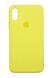 Силіконовий чохол Full Cover для iPhone X/XS canary yellow