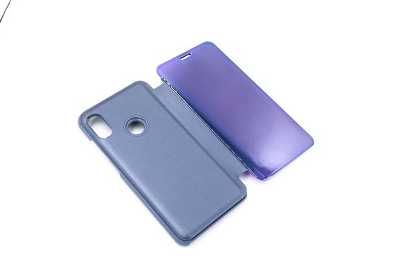 Чохол книжка Clear view для Xiaomi Redmi Note 6 pro blue
