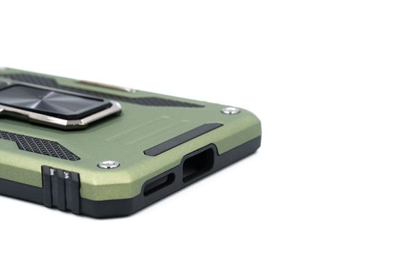 Чохол Camshield Army Ring для Xiaomi Redmi Note 11 Pro 4G/5G army green протиударний шторка/захист